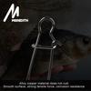 MEREDITH 50 pezzi connettore da pesca in acciaio inossidabile chiusura a clip rapida anelli girevoli a scatto solidi bottoni a pressione di sicurezza strumento amo da pesca a scatto