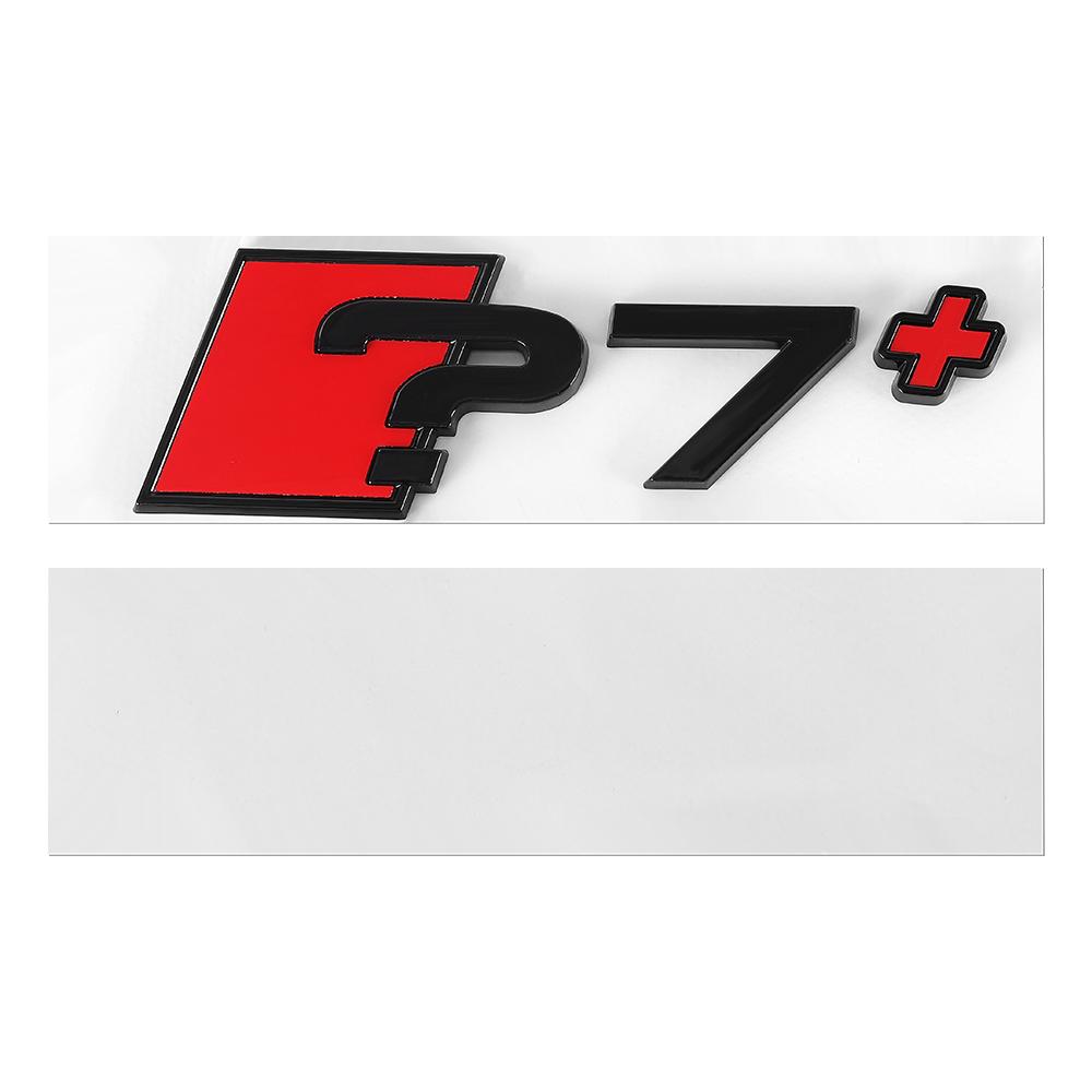 1PC Aluminum ?3 ?4 ?5 ?6 ?7 ?8 ?3+ ?4+ ?5+ ?6+ ?7+ ?8+ Emblem Car Trunk Logo Sticker For Audi A3 8P S3 8V A4 B8 B6 B7 A6 C6 C5 S