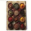 Retro Metal Tin Sign Spices Kitchen Bar Cafe Restaurant Wall Art Decor