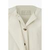 Vov Front Ruffle Round Neck Jacket 7156210008