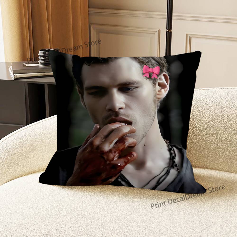 K-Klaus Mikaelson Cushion For Bedroom Car Coffee Shop Room and Living Room Sofa Decorative Pillow Cover Case