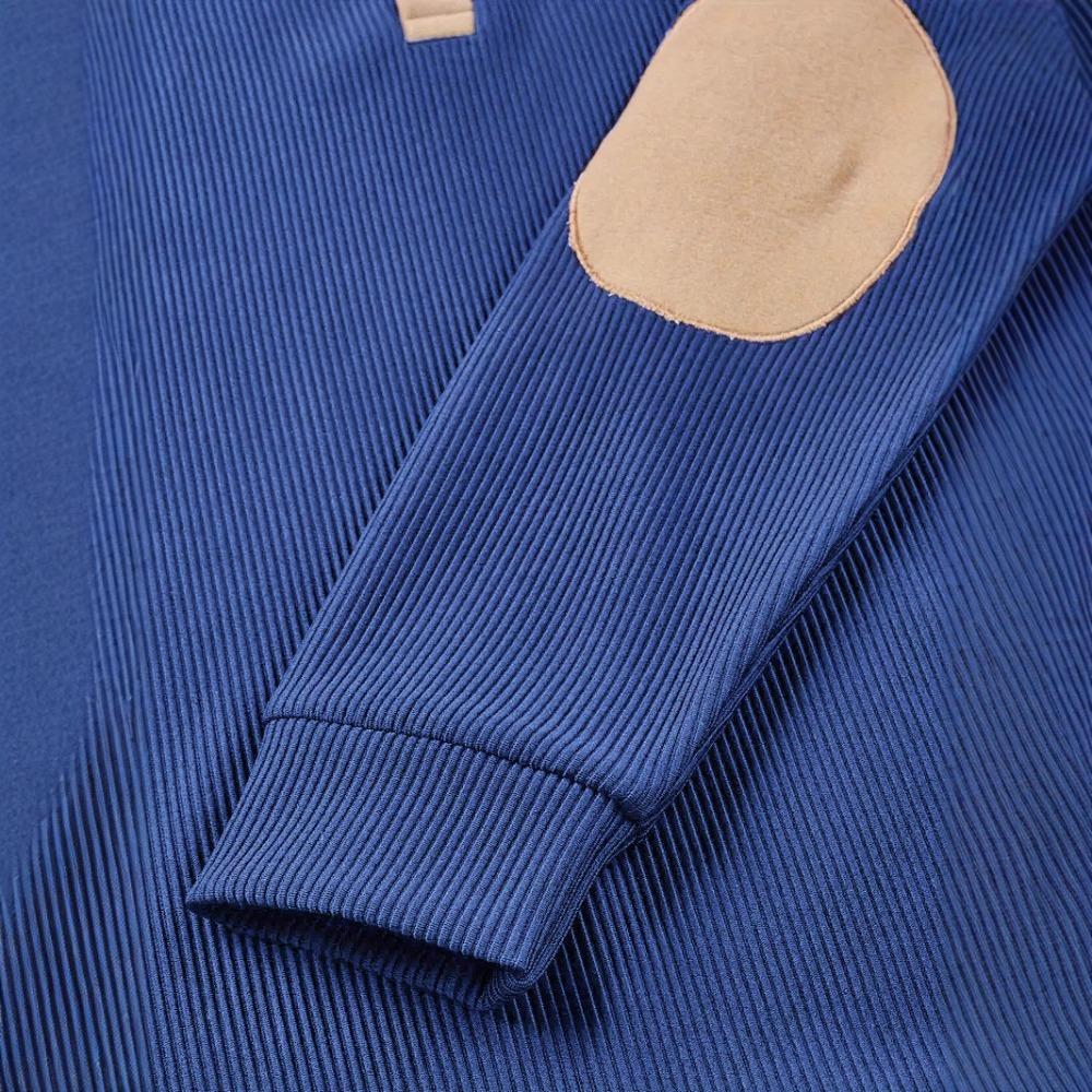 Autumn and Winter Outdoor Casual Long-sleeved Sportswear, Stand-up Collar Corduroy Men's Tops
