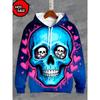 New Skeleton Skull Graphic 3D Print Hoodies For Man Oversized Hooded Sweatshirts Harajuku Tracksuits Pullover Tops Coat Clothing