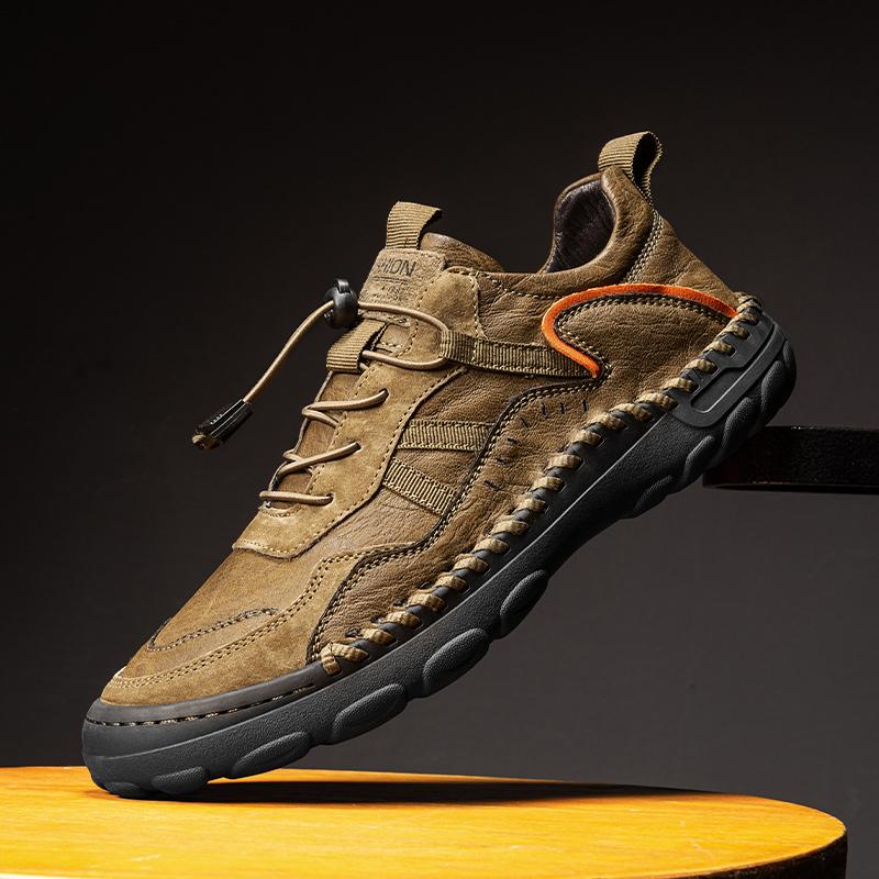 Handmade Men's Casual Shoes Comfortable And Breathable Moccasins Men Outdoor Flats Shoes