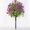 Violet Eucalyptus Artificial Flower Ground Stake for Wedding and Outdoor Decoration