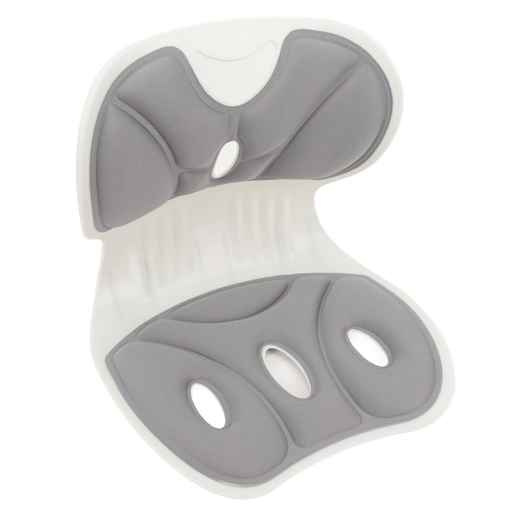 Back and Lumbar Support Breathable Fabric Petal Shaped   Chair Seating Cushion