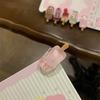 5Pcs Girl Hairpins Clear Gradient Color Simulated Popsicle Shape Transparent Hair Clips Anti-Slip Design Mini Lightweight Hair Pins