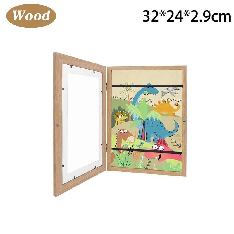 Children Art Frames Magnetic Front Open Changeable Kids Frametory for Poster Photo Drawing Paintings Pictures Display Home Decor