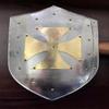 60.96 Cm Medieval Knight Crusader Cross Shied Larp Reenactment Cosplay Functional Knight Battle Shield Handmade Best Gift