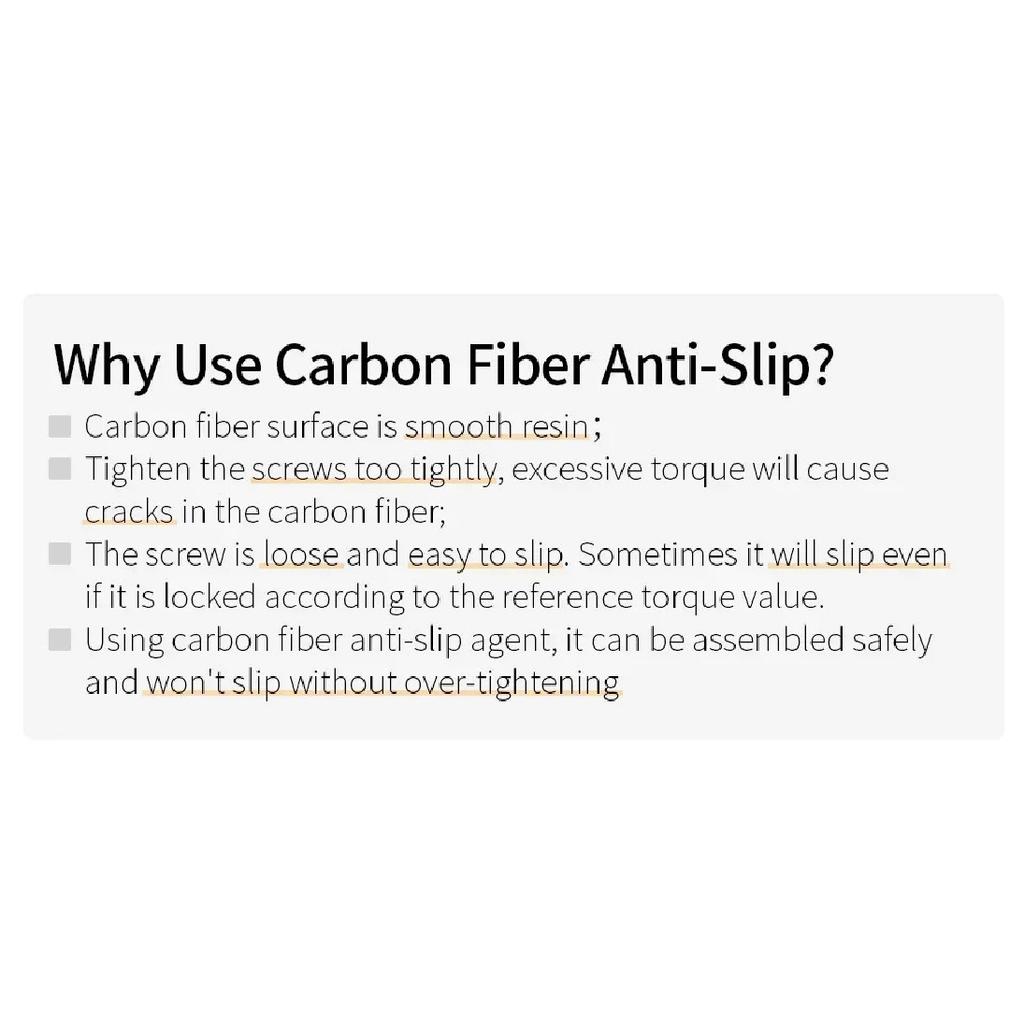 OVERTAKE Carbon Fiber Anti-Slip Paste 10ml Bicycle Seatpost/Handlebar Grip Glue for MTB/Shimano Non-Slip Lubricant