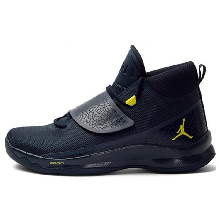 

Air Jordan Super.Fly 5 Po X Синій Жовтий 914478-405 44.5