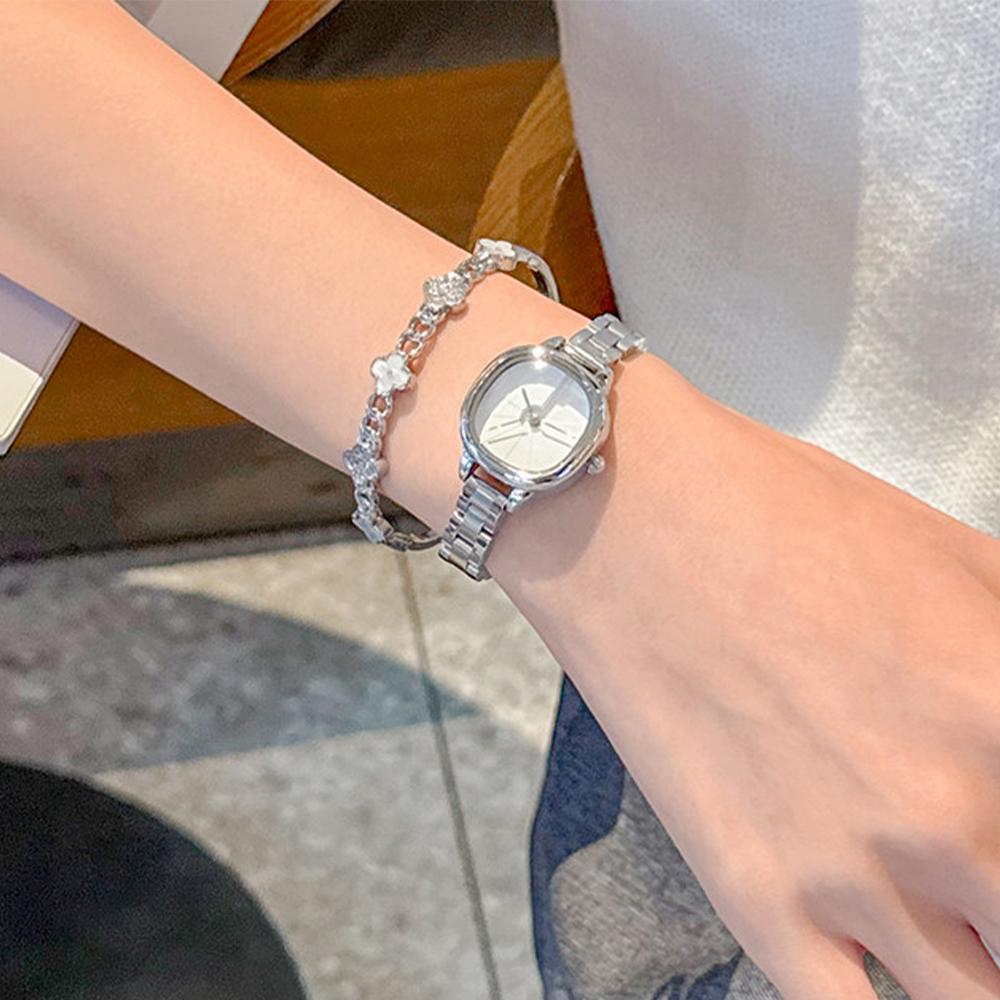 GEDI Small Watch for Women Silver Luxury Elegant Waterproof Quartz Watches Fashion Stainless Steel Temperament Watch