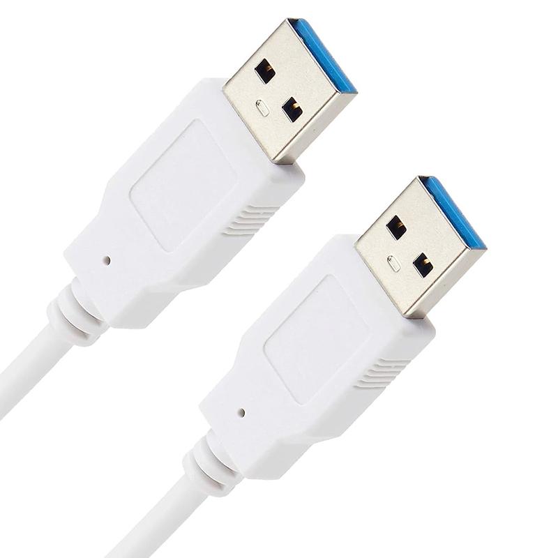 

USB 3.0 Extension cable White USB3.0 A Male to Male Cord Extension USB 3.0 male to male cable extender for Radiator TV Box 0.5m белый