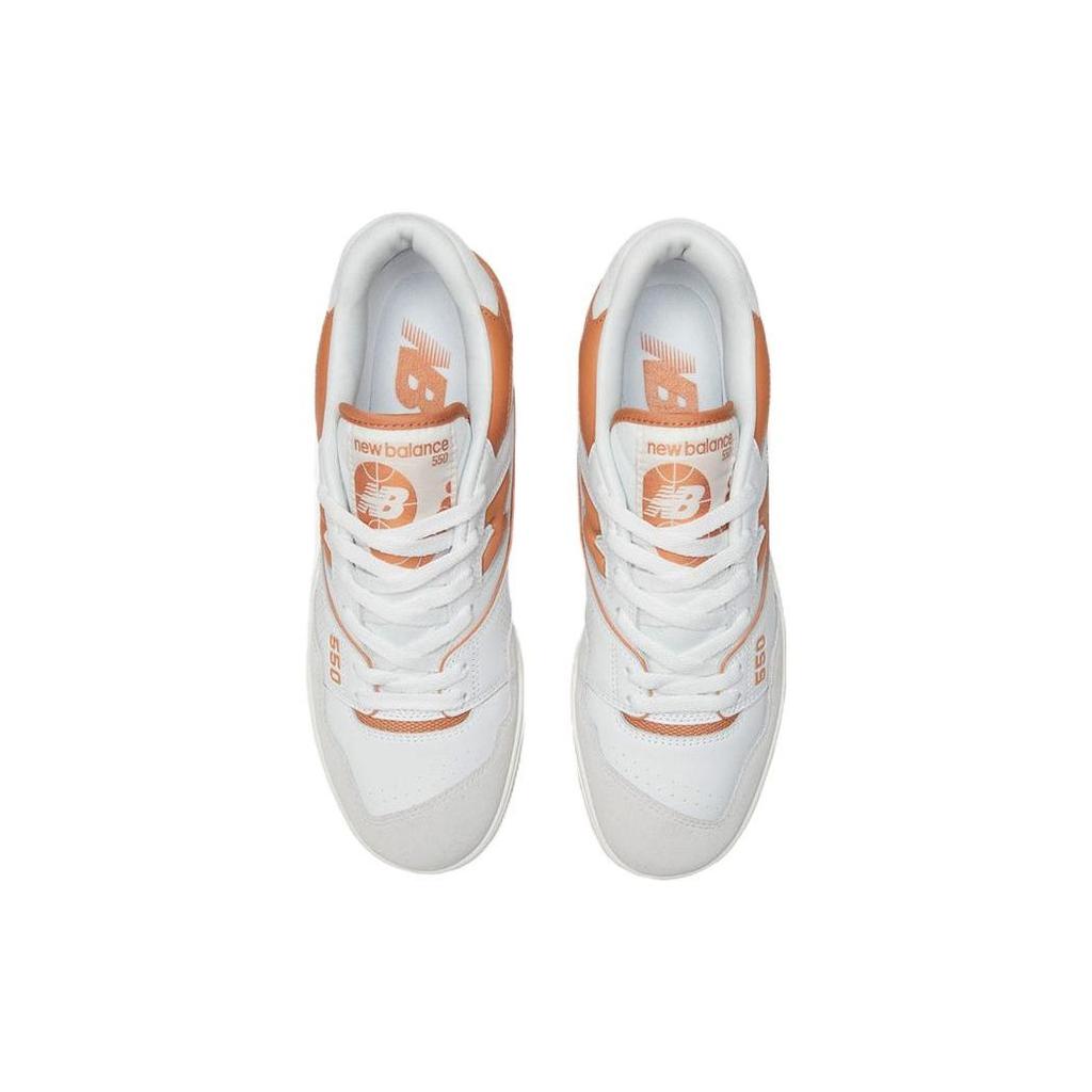 New Balance 550 Burnt Orange Unisex Sneakers White Munsell-White Sepia BB550LSC