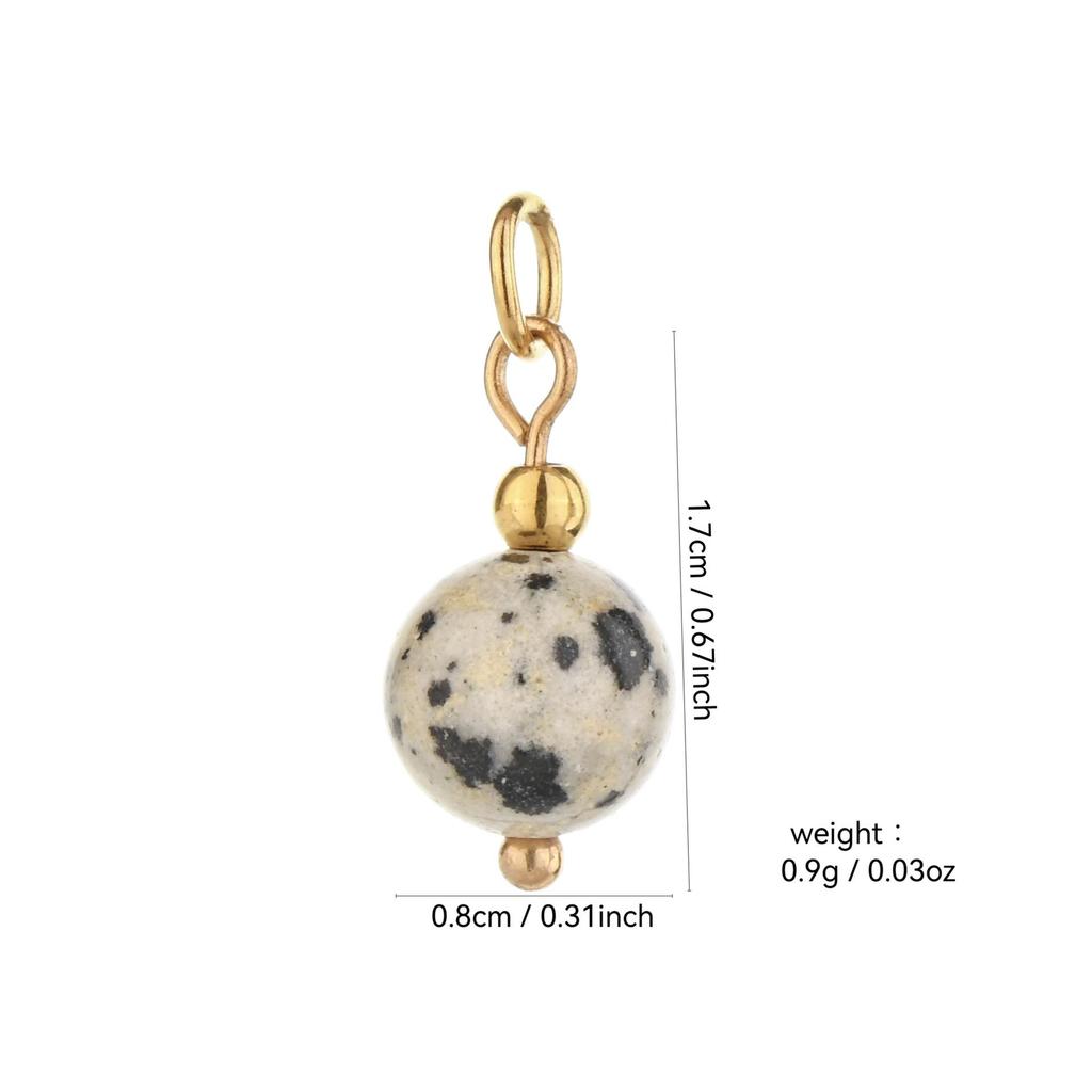 Handmade 18k Gold Electroplated Natural Stone Bead Earrings