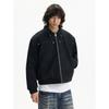 Blaexit American-Style Boxy Short Ma1 Bomber Jacket for Men, Thickened Winter Warm Short Cotton Coat