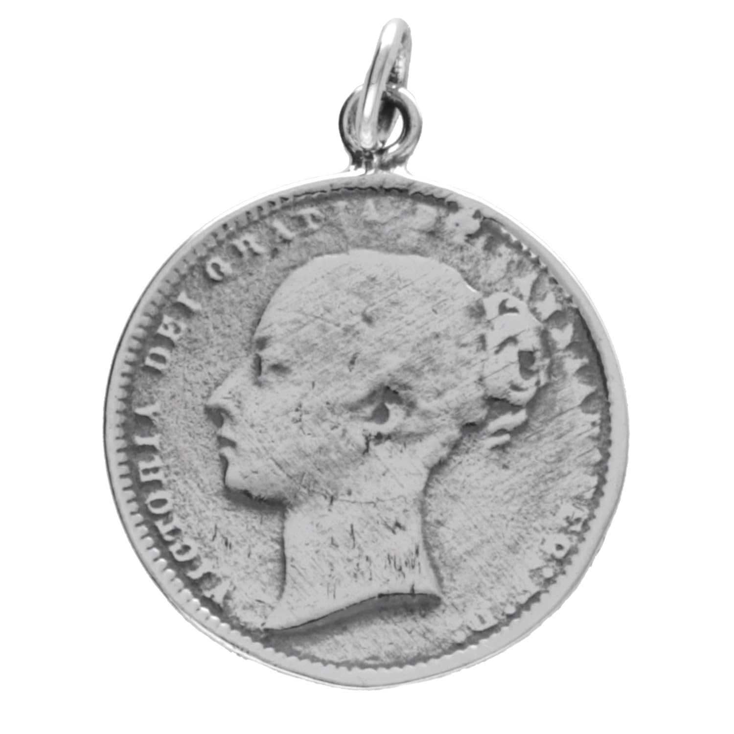 

Gin no Selectable World Coin Silver 925 Necklace Coin Necklace with Chain Coin Reversible Silver Coin Pendant [Shinjuku Kura] (D) срібний