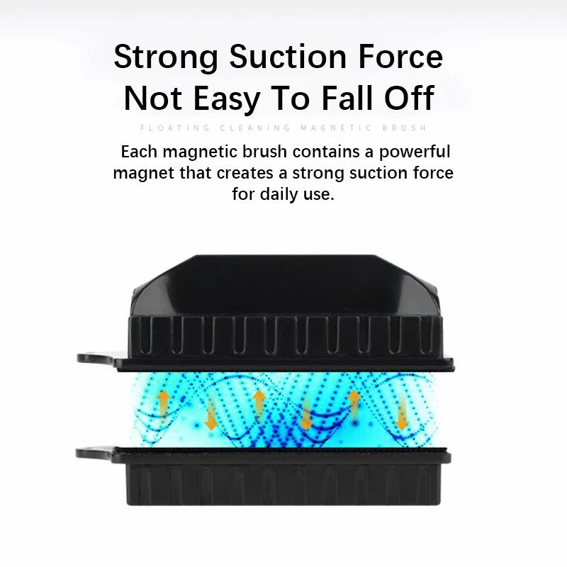 New Magnetic Brush Cleaning Tool Strong Suction Glazing Scrub Easy To Cleaning Double Sided Fish Tank Aquarium Tank Scrubber