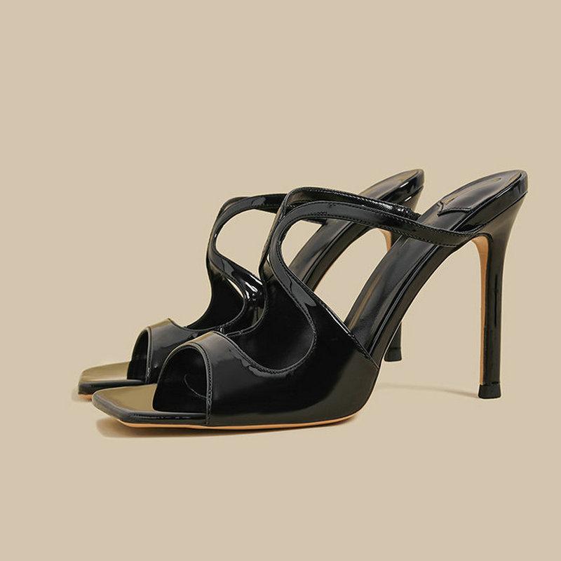 Fashion High-Heeled Sandals With A Noble And Elegant Style Stiletto Heels Stiletto Flip-Flops For Women 2025 New Summer Styl