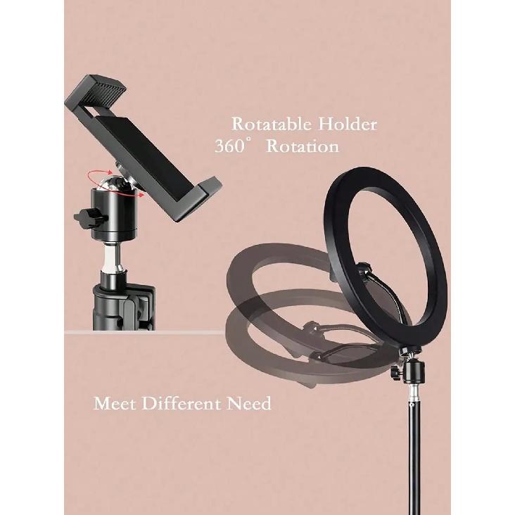 110cm tripod standı+O klips, 10 inç canlı yayın halka dolgu ışığı ve selfie canlı yayın artefaktı ile donatılmıştır