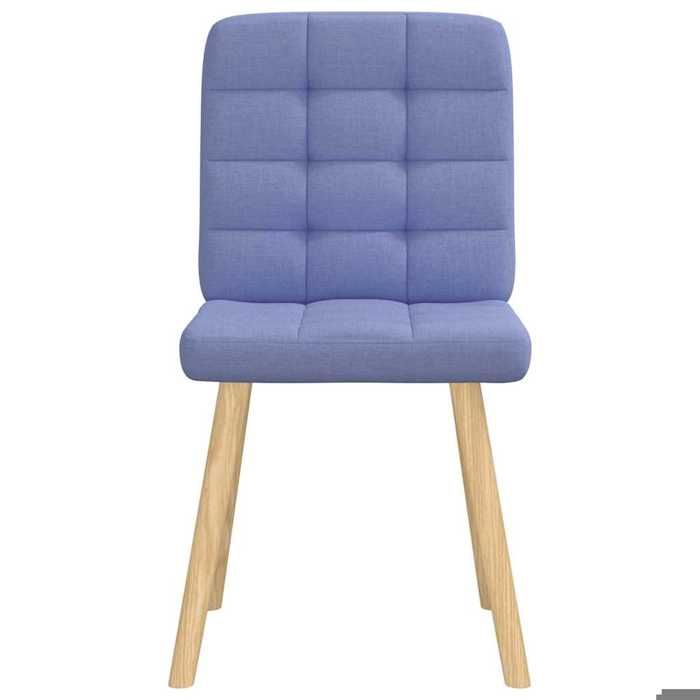 VidaXL Chaises à manger lot de 2 bleu jean tissu, chaise, chaise de salon, chaise d'accent, chaise de cuisine, siège de 4101101