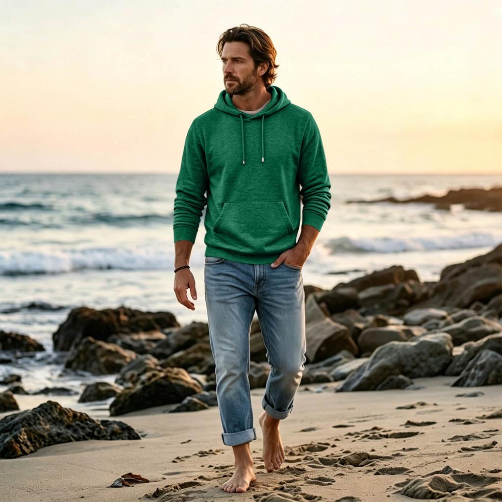 Men's Oversized Hoodie Casual Streetwear Pullover for Daily Wear