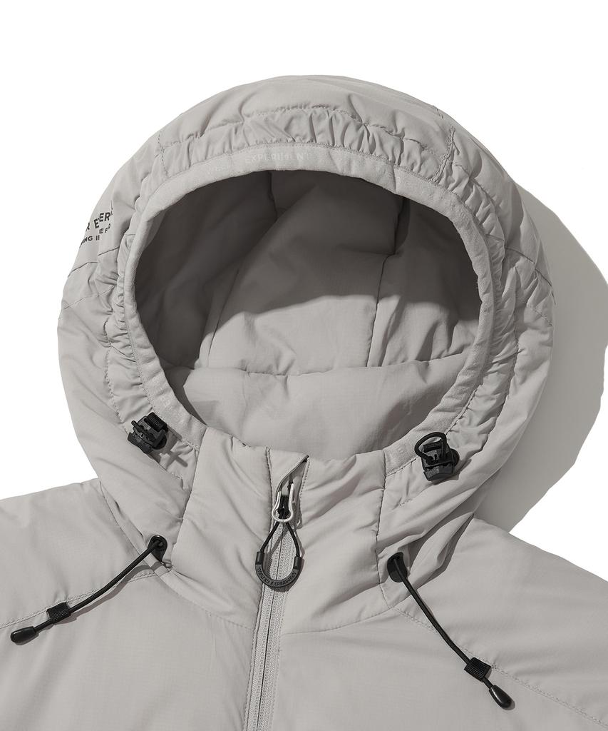 Welter Experiment Reflective Stitch Primaloft Insulation Jacket_Light Gray_Wol086