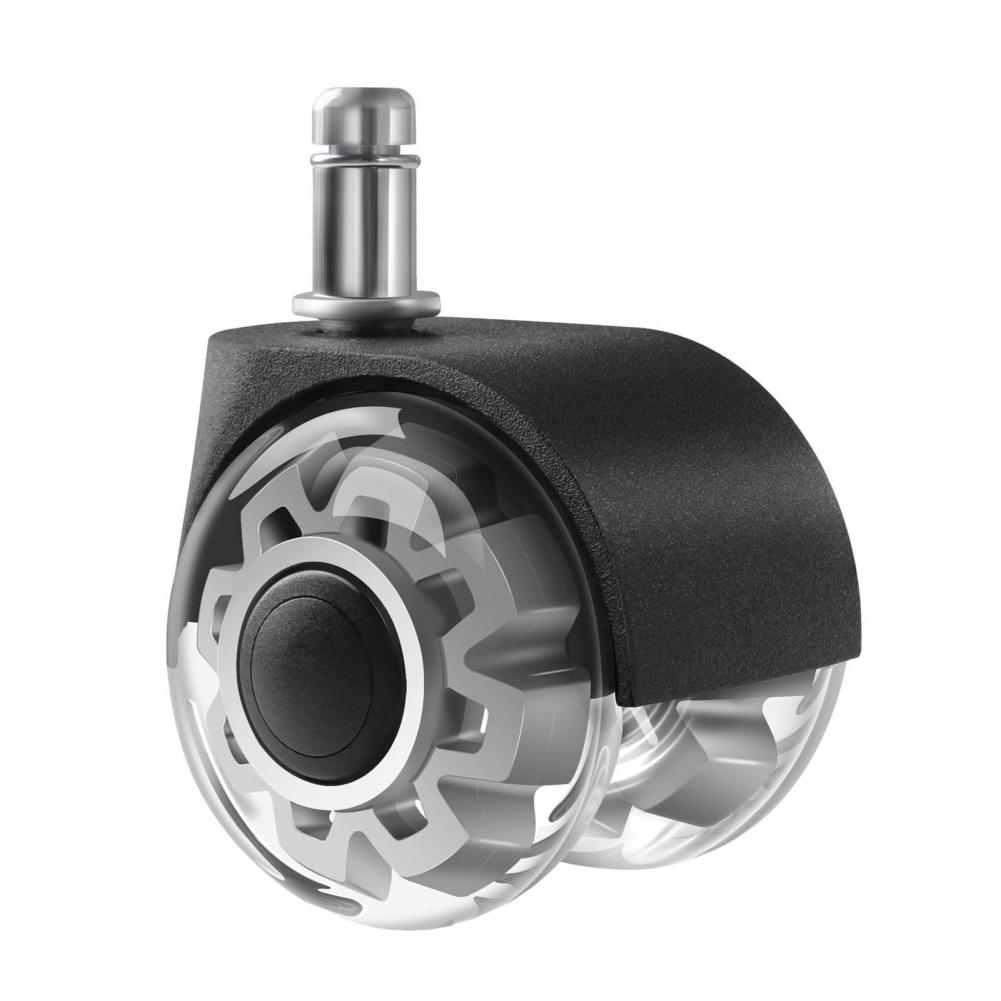 Замена колеса офисного кресла 2-дюймовое Прочное Прозрачное Колесо для офисного кресла Универсальное Тихий Колесики для игрового кресла на ламинатном полу