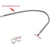 COLOR TREE 78.7Inch Universal Stainless Steel Exhaust Pipe 1Inch ID Parking Air Heater Tank Diesel Gas Vent Hose Length For Car Truck