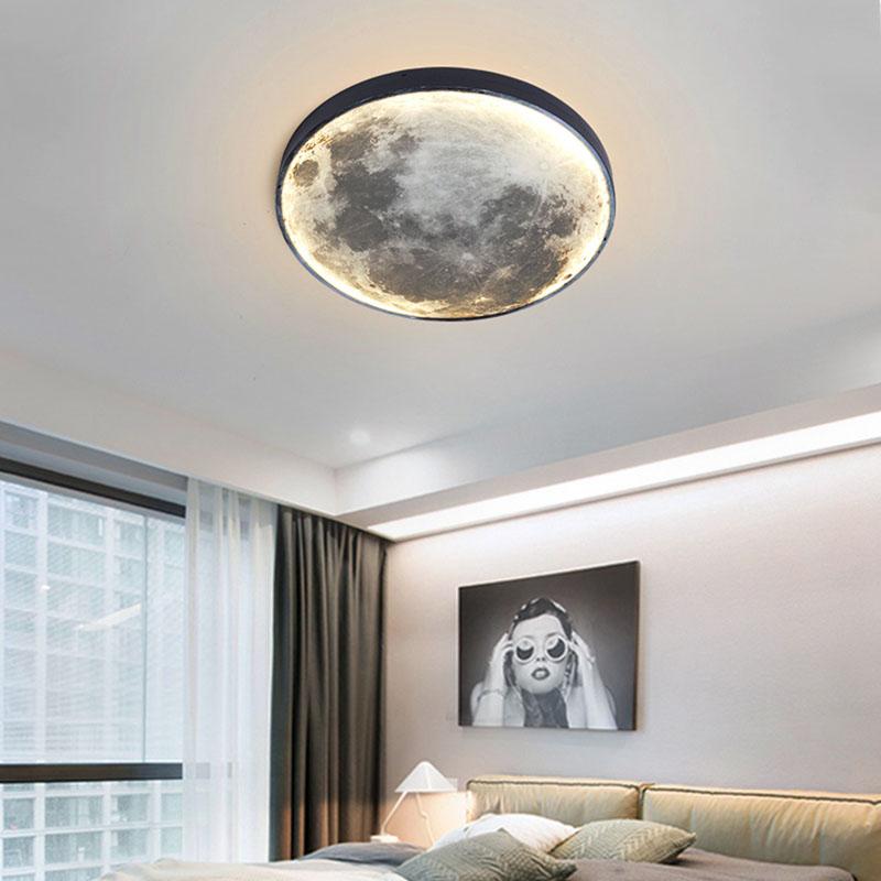 LED Creative Universe Moon Celling Light Wall Lamps Bedroom Living Room Bedside Earth Chandelier Stairs Aisle Wall Background