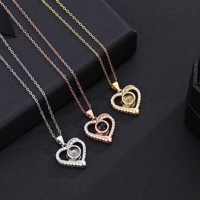 Simple Love You Projection Clavicle Chain Versatile Temperament