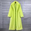 Cappotto Lungo Spesso da Donna in Ecopelliccia con Revers – Soffice Design Imitazione Toka per l'Inverno