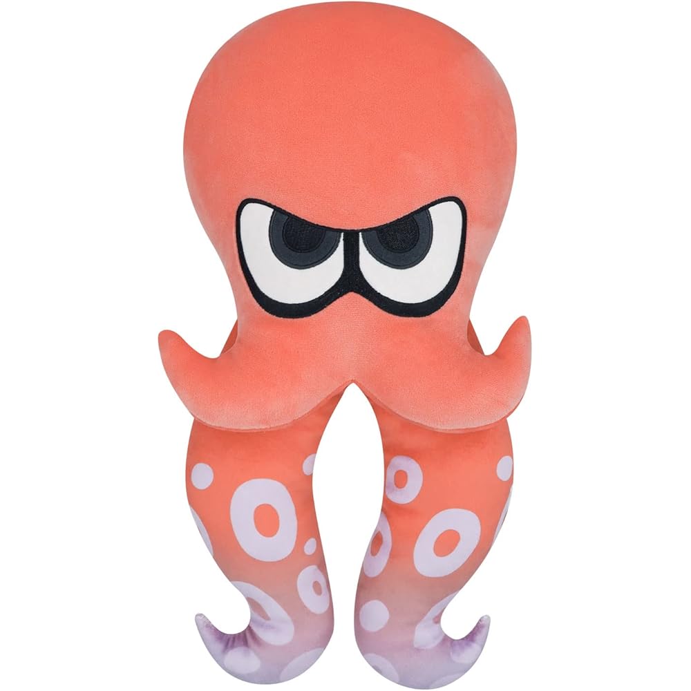 San-ei Trading Splatoon 3 All Star Collection Octopus Plush Toy Red 20x11x42cm