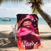 Customizable Personalized Beach Towels Demon Slayer Nezuko Themed designs.Suitable for the Beach, Yoga, Sports;ideal As Beach Accessories