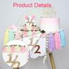 1/2 Birthday High Chair Banner Backdrop Decor Party for Celebration