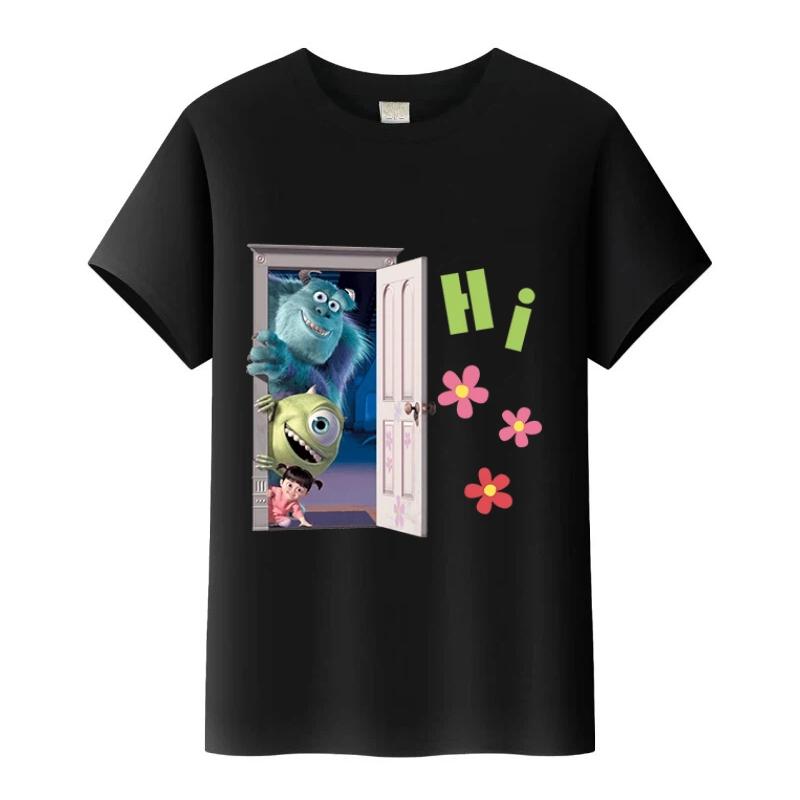 Monsters Inc. Characters Graphic Print T-shirt M