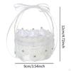 Hochzeit Ring Box Engagement Halter Container Schmuck Fall Mini Blume Korb Schmuck