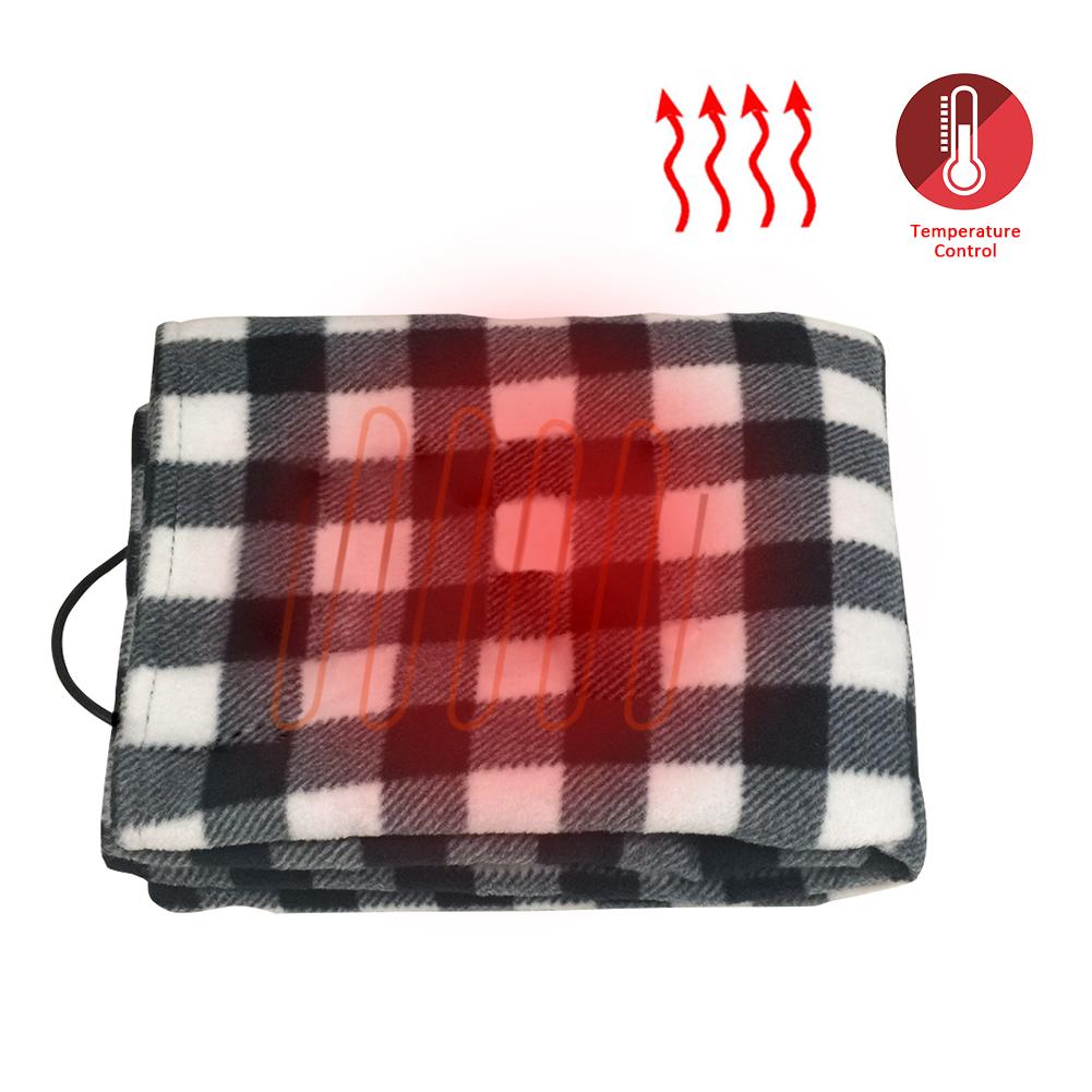 145*100cm Lattice Energy Saving Warm 12V Car Heating Blanket Autumn And Winter Electric Blanket Car Accessories