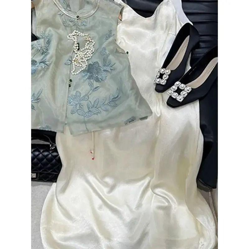 

Ретро вышитый топ в китайском стиле высокого класса, жилет средней и тонкой толщины M (under 50kg recommended)