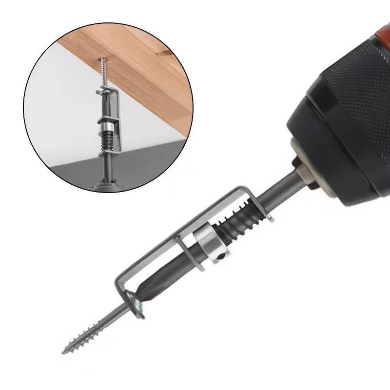 Spring-Loaded Anti-Drop Screwdriver Bit: Secure Positioning for Electric Drills