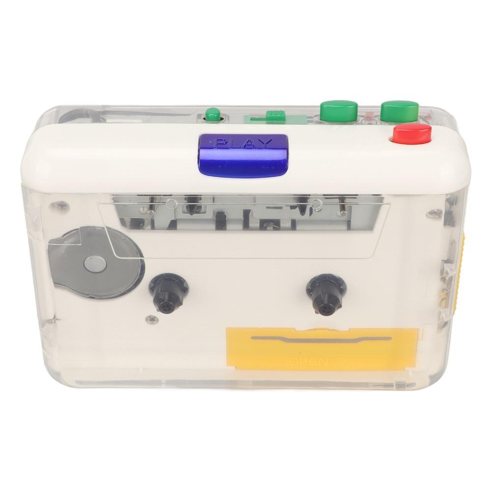 HiFi Stereo Sound USB Portable Tape Player Colorful Buttons Stereo Cassette Player  Music Listening
