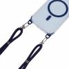For iPhone 15 Clear Case Compatible with MagSafe Shockproof PC+TPU Phone Cover with Long Lanyard