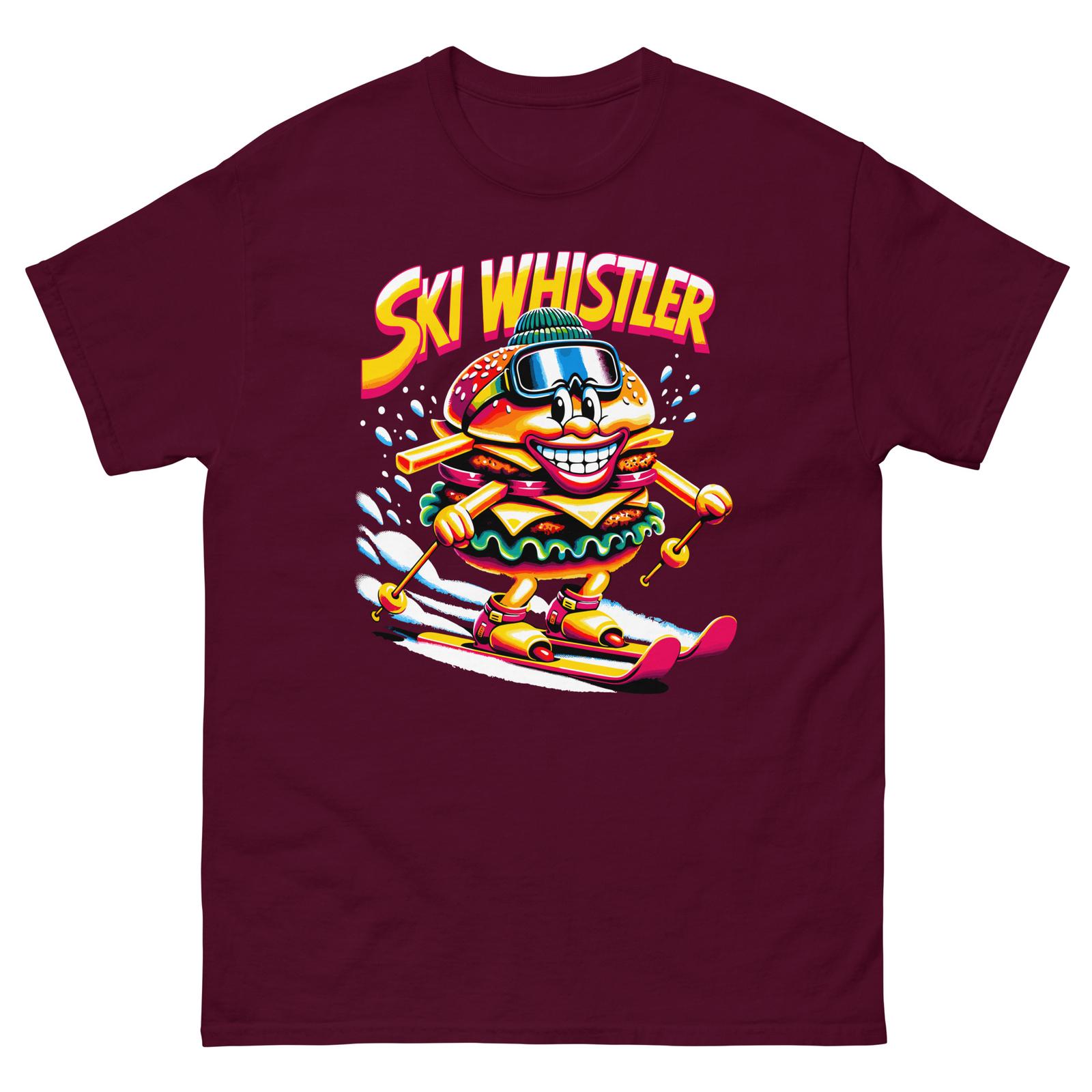 Ski Whistler Hamburger Guy T-shirt XL