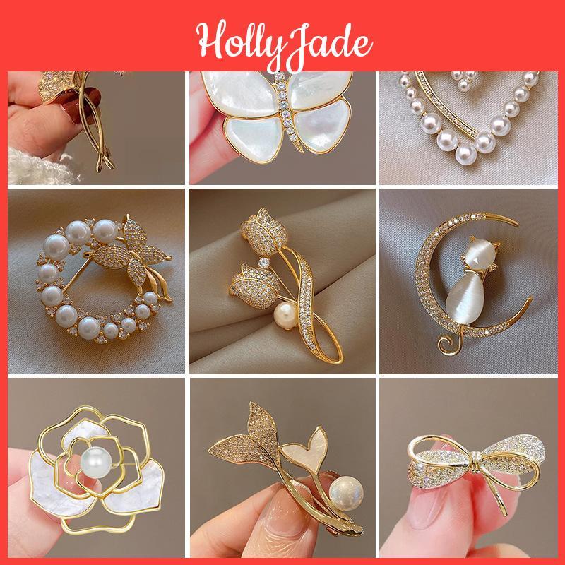 Fashion Brooch Female Highend Corsage Antilight Butterfly Brooch Highend Niche Corsage