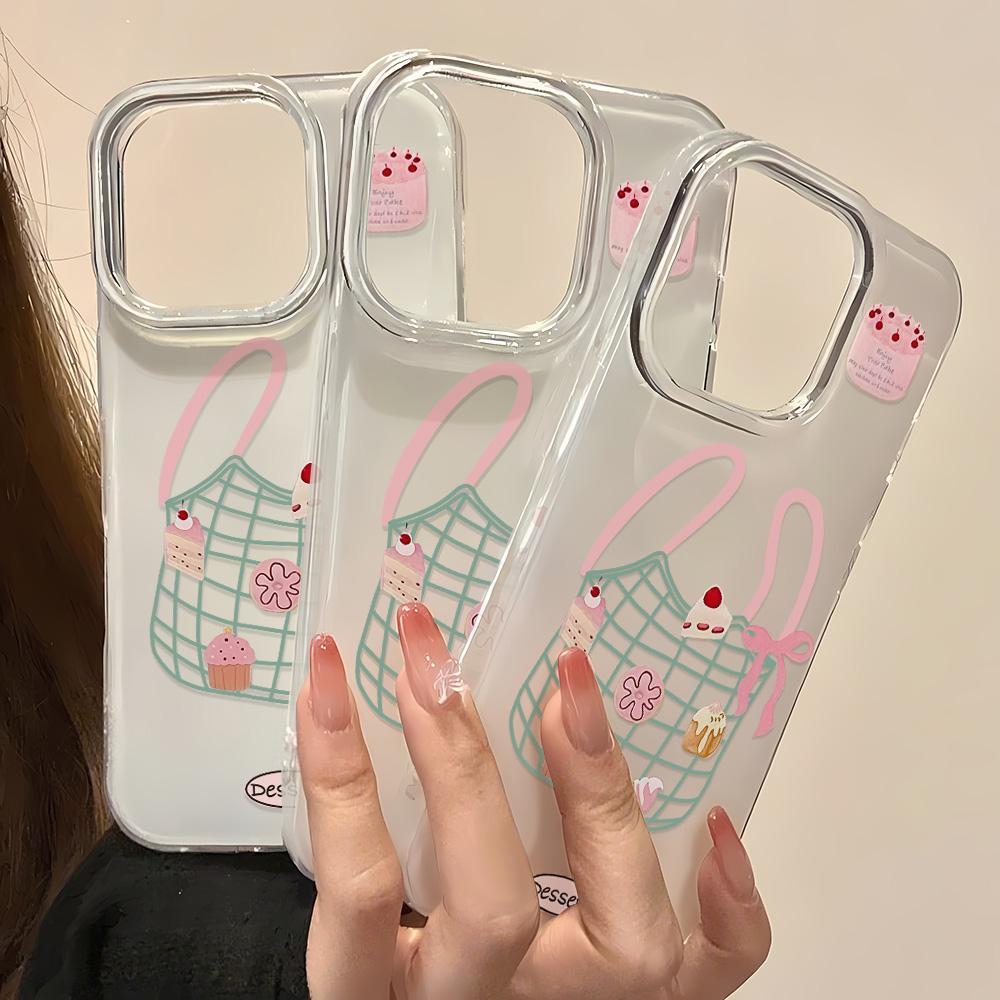 Painted Phone Case for iPhone 12 13 15 16 iPhone 16 12 13 14 15 Pro 14 15 16 Pro Max Coverage Shockproof Anti-Fingerprint Fresh Style Protective Case