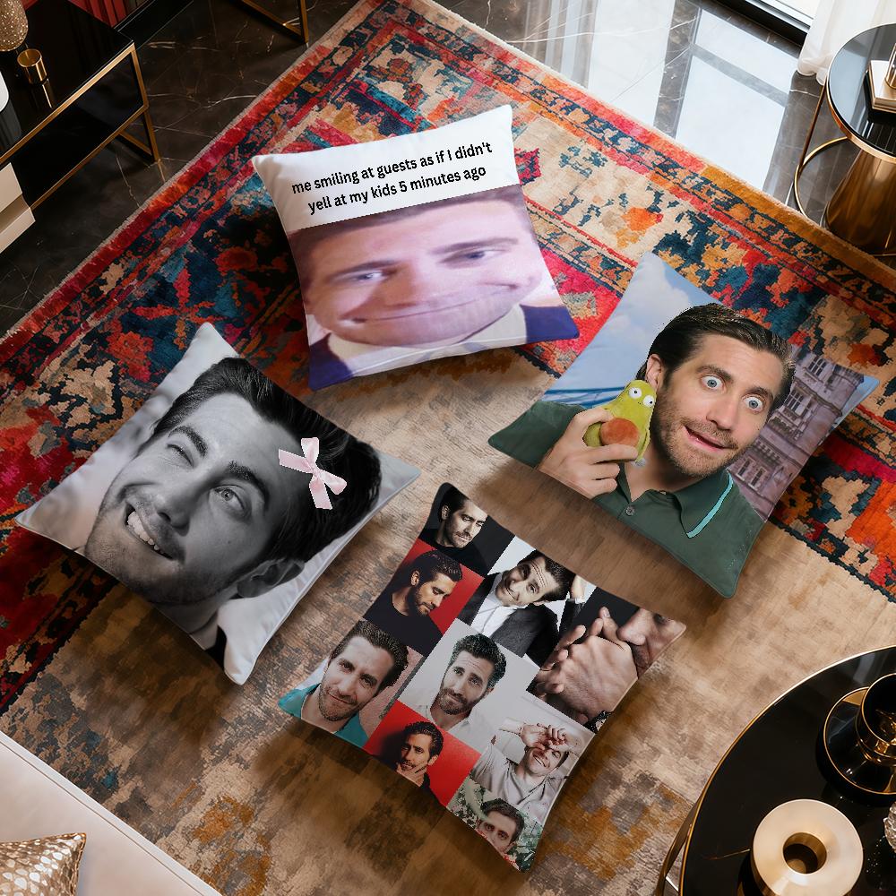 Meme Funny Fanart Jake G-Gyllenhaal Cushion Cover Soft Comfort Pillowcase Sofa Nap Living Room Party Home Pet Decor Pillowcover