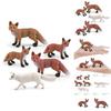Realistisches PVC-Waldtier-Fuchs-Modellset mit fünf entzückenden statischen Figuren
