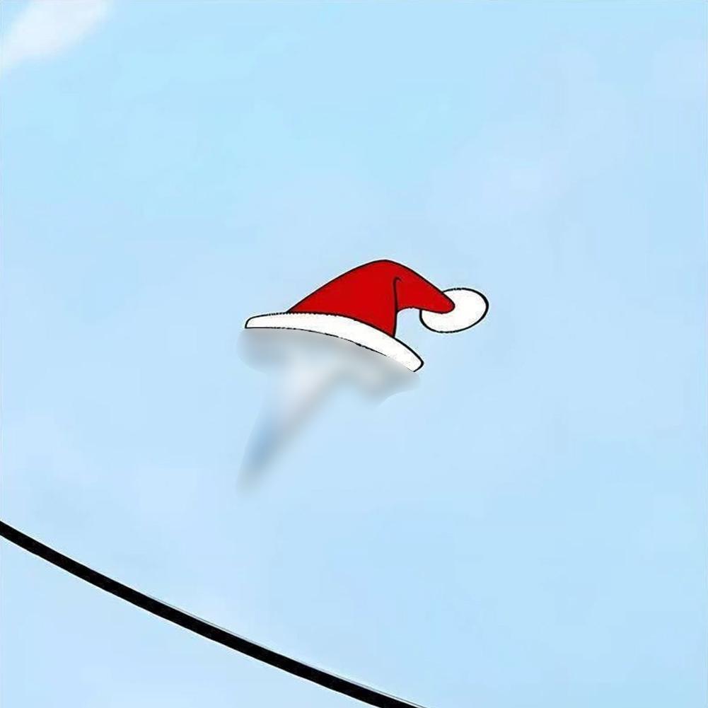1/3/5 BUC Pentru Tesla Y Juniper Autocolant Creativ Pălărie de Crăciun Mașină Fereastră de Sticlă Crăciun Decorațiune Moș Crăciun pentru Accesorii Tesla