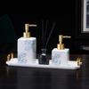 New Chinese Ceramic Press Bottle Lotion Bottle Shampoo Bath Gel Sub Bottle Soap Dispenser Bathroom Accessories Shampoo Dispenser