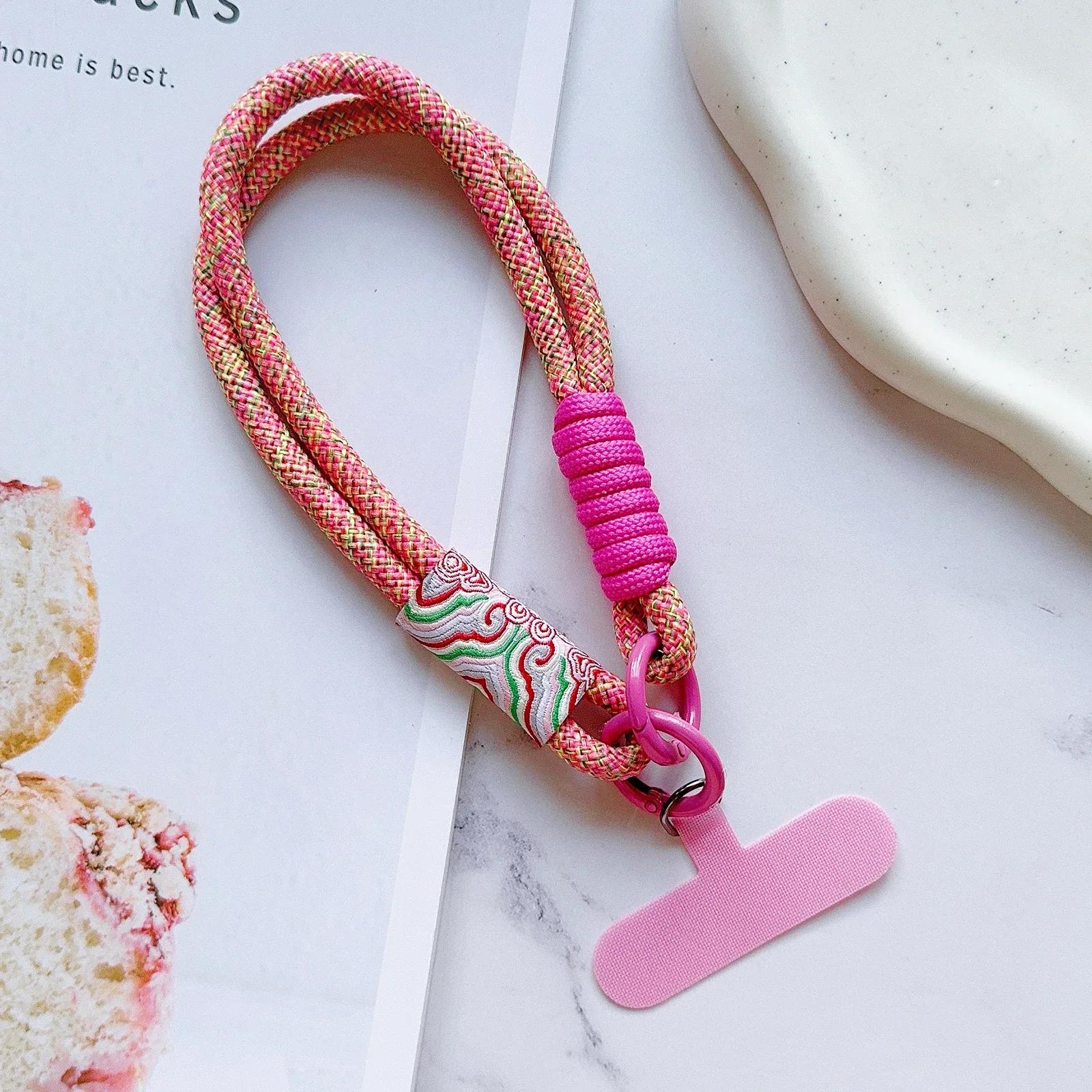 

Universal Lanyard Mobile Phone Lanyard Wrist Strap Short Rope Hand Strap Hand Rope Decorative Pendant New Handwoven